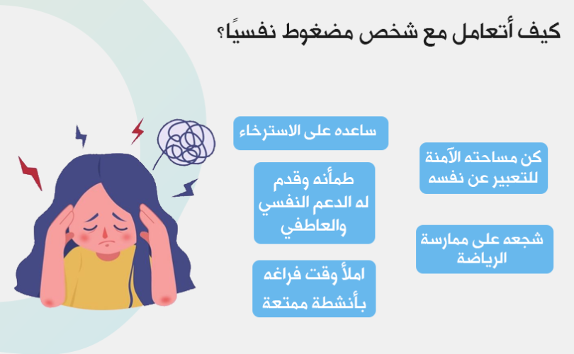 كيف أتعامل مع شخص مضغوط نفسيًا؟ أهم الطرق والنصائح